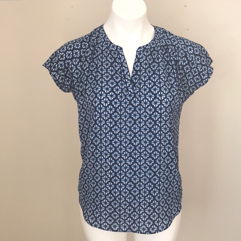 Lightweight batik print blouse